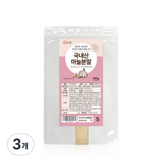 윤고집 국내산 마늘분말 가루, 3개, 500g