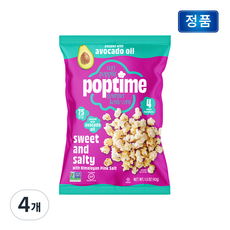 팝타임 히말라야 핑크솔트 스윗앤솔티 아보카도오일 팝콘, 4개, 42g