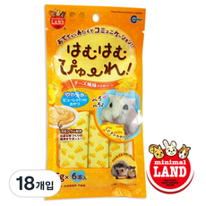 마루칸 하무하무 치즈 퓨레 (완품) 간식, 5g, 18개
