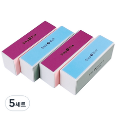 4way 올인원 네일파일 버퍼 샌딩 화일 블럭 블록 4개 묶음, 5세트, 4way블럭