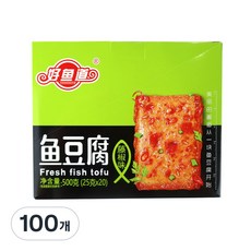 (배터짐) 하오위도우 텅죠맛 어두부 마라 어묵 유도우푸 맥주안주 간식, 25g, 100개