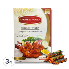 Noor & noor chicken tikka, 3개, 100g