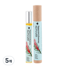 힐링팜스 10ml 페퍼민트&로즈마리 펄스포인트 아로마테라피, 5개