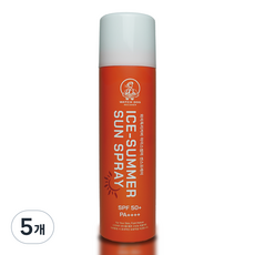 쿨링 썬스프레이 와치독리커버 아이스썸머 SPF50+ PA++++, 5개, 150ml