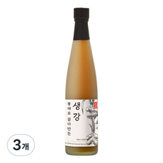 청숨 통째로 갈아만든 생강, 3개, 500ml