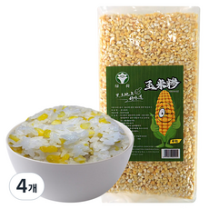 (배터짐) 녹허흑토 콘그릿츠 연변 (중사이즈알) 찰옥수수쌀 옥수수쌀, 4개, 1kg
