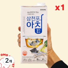 서강유업 삼천포아침 멸치육수 무첨가, 1L, 2개