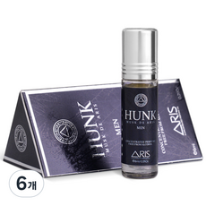 아리스 HUNK 헝크 맨 퍼퓸 오일 /남자 향수, 6개, 6ml