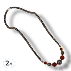 선호그룹 자석목걸이 운동선수 테니스 스포츠 야구 야구선수 스타일 남녀공용 골프 팔찌 목걸이, B color, 2개