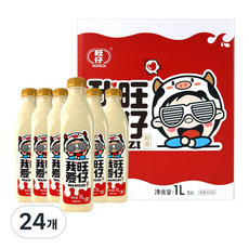 (배터짐) 쌍단백질 워아이 왕자이 음료 우유맛 대용량 (일요일&당일발송), 24개, 1L
