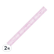 KEARING 그레이딩자 미싱자 원단자 내장눈금 1.2mm두께 옷패턴 재봉용 컷팅자 패턴그레이딩 원단계측 패션디자인 의상제작 퀼팅 재봉그래프자, 2개, 8001