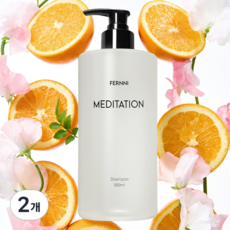 여성 샴푸 1 위 향기좋은샴푸 탈모 볼륨 단백질 샴푸 명품 승무원 백화점 향수 향 메디테이션 탈모기능성인증 맥주효모 페르니 샴푸, 2개, 500ml