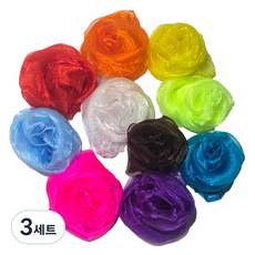 체육 음률 신체활동 칼라스카프 10색세트, 3세트, 혼합