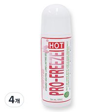 프로프리즈 롤링겔 스포츠겔 마사지겔 롤온 비멸균의료용겔 100ml, 4개, 핫