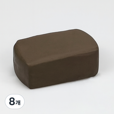숲인더시티 공예 유점토 소프트 500g, 블랙 테라클레이, 8개