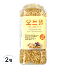 25년산 햇곡 국산 오트밀, 2개, 1kg