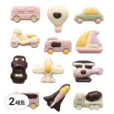 엠케이크 메이드초콜릿 타는놀이 초콜릿 만들기 세트, 설명서+비닐봉투+상자+몰드+초코펜, 2세트