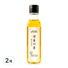 하남댁 순수국산100% 저온압착 생들기름, 2개, 180ml