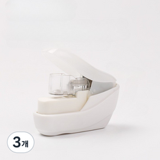 사부작마켓 안전한 심없는 스테이플러, 3개, 화이트