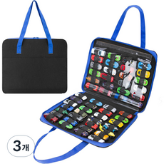 토미카 장난감 자동차 보관 가방, 3개, 블랙