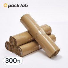 epacklab 밀크티 베이지 택배봉투 0.07T 두꺼운 LDPE 접착식 방수 의류 쇼핑몰 포장봉투, 300개