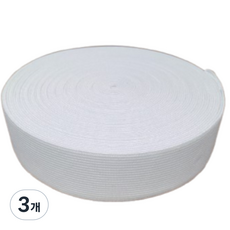 긍정미공방 코메즈밴드 35mm 12마 허리고무밴드, 3개, 화이트