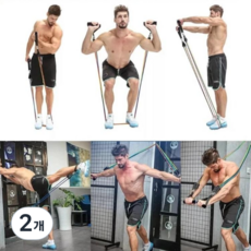 비엘스키 저항 밴드 튜브 피트니스 운동 도어 탄성 내구성 유니버설 핏, 저항밴드세트