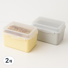 코이드림 강력한 밀폐 간식 식빵보관함, 2개, 화이트