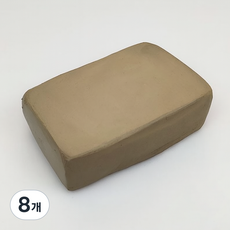 숲인더시티 공예 유점토 소프트 500g, 옐로 테라클레이, 8개