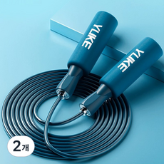 프로급 경기용 줄넘기 베어링 시스템높은 내구성 운동선수 추천 모델, 청색, 2개