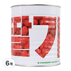 가림산업 업소용 대용량 딸기잼(캔), 3kg, 6개