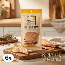 헤세드요셉 수제 간식 올바른 육포 30개입 - 오리 & 치킨, 닭가슴살, 300g, 6개