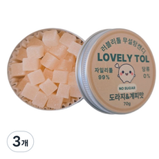 러블리톨 도라지&계피맛 무설탕자일리톨캔디, 3개, 70g