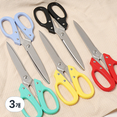 정식수입 일본 타나카가위 스텐 강주은 방산시장 가위 tanaka, 3개, 핑크