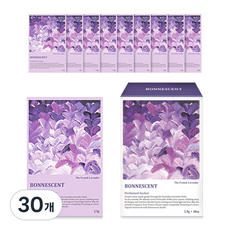 보네센트 샤쉐 옷장 방향제 더프렌치라벤더, 2.5g, 30개