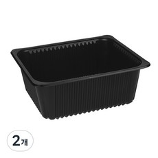 큐담 성형 실링용기 Q-23199 (23x19x9) 블랙, 2개, 90개입