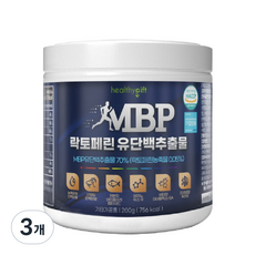 healthygift MBP 유단백 추출물 분말 식약처 HACCP 인증 락토페린 함유 가루, 3개, 200g