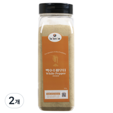 더테이스트랩 백후추 가루 파우더 분말 화이트 페퍼, 2개, 450g