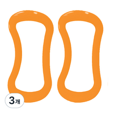 군살정리 요가링 하드 종아리 마사지 요가 마사지링 다리 붓기 빼는 필라테스 기구 추천, 노랑, 3개