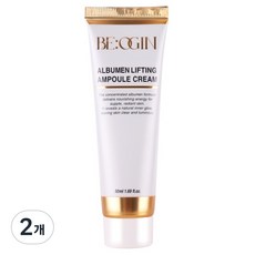 전인화의 비오진 알부민 리프팅 앰플 크림 단백질 트라넥삼산 저속노화 재생크림, 2개, 50ml