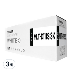 MLT-D111S 토너 SL-M2027 M2074F M2077F, 3000매 검정, 3개