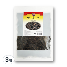 오케이식품 통후추 알후추 고품질 업소용 추, 1kg, 3개