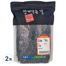 [농협] [25년산] 장수 장계농협 국산 서리태, 2개, 1kg