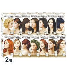 리체나 칼라 크림, 3N 어두운갈색, 2개