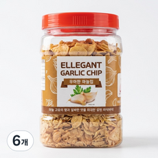 우아한 마늘칩, 500g, 6개