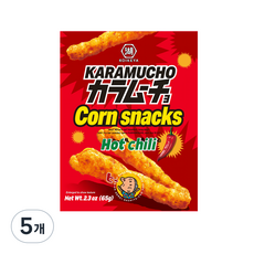 코이케야 카라무쵸 콘 스낵 핫칠리 매운맛 옥수수 과자, 65g, 5개