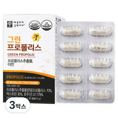 애플트리김약사네 그린 프로폴리스 호주산 500mg 1개월분 아연, 3박스
