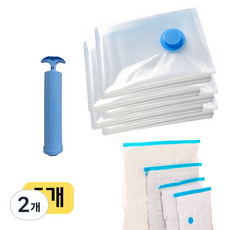이불 압축팩 옷 압축팩 진공 압축팩 이불 보관팩 옷 정리, 2개, 5개입