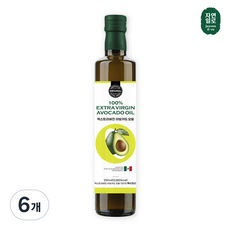 자연일로 엑스트라버진 아보카도 오일 최상급 멕시코HASS품종 냉압착추출, 6개, 250ml