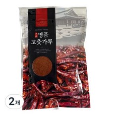 60년 전통 대전기름집 25년 해남산 햇고춧가루 국내산 100%, 2개, 500g
